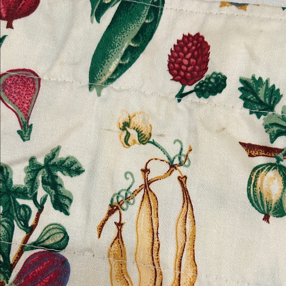 Waverly Valances Panel Vegetables 16”X 77" Vintage Cottage Core Off White - Picture 7 of 9